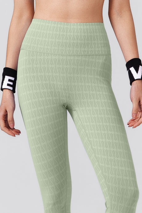 Power™ Jacquard Pattern No Front Seam High-Rise Running Leggings 25inches | Women's High Support Leggings - image 12