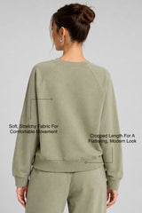 Anywhere™ Cropped Stretch Sweatshirt With Relax Fit | Women's Sports Sweatshirt