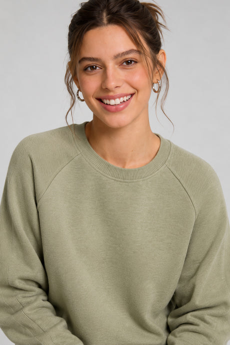 Anywhere™ Cropped Stretch Sweatshirt With Relax Fit | Women's Sports Sweatshirt - image 4