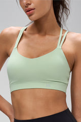 Anywhere™ Stretch Criss-Cross Mesh Yoga Bra| Women's Light Support Sports Bra