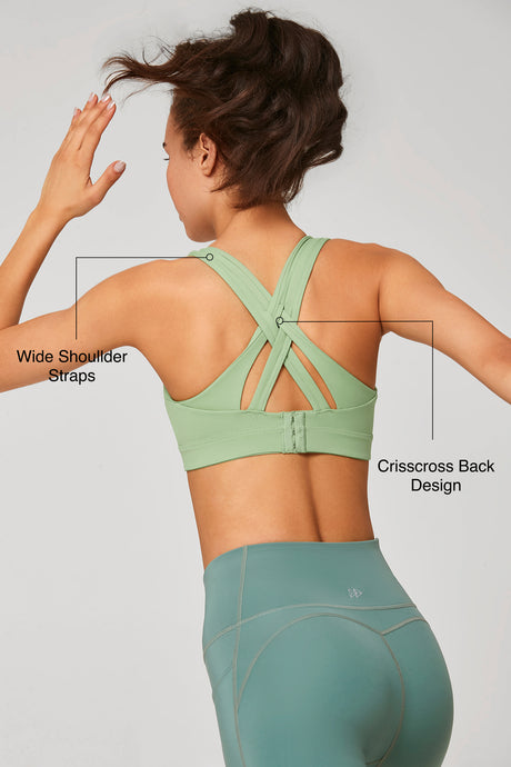 Power™ Cross Back Padded Running Bra | Women's High Support Sports Bra - image 44