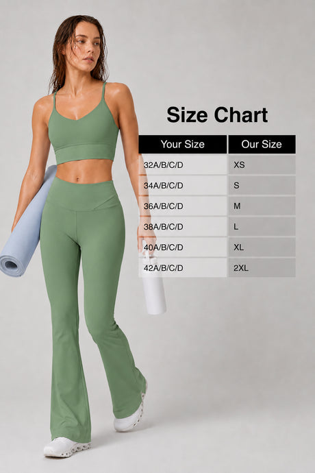 Echo™ V-Neck Ribbed Padded Yoga Bra | Women's Light Support Sports Bra - image 34
