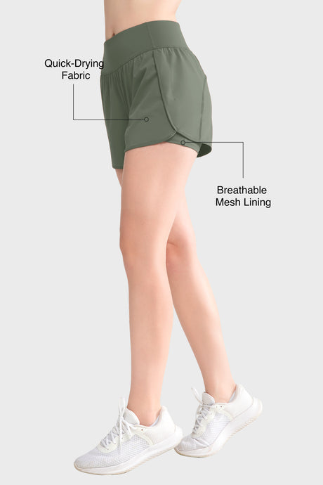 Shift™ Quick Dry Inner Mesh Workout Shorts with Pocket 3.5''| Women's Running Shorts - image 21