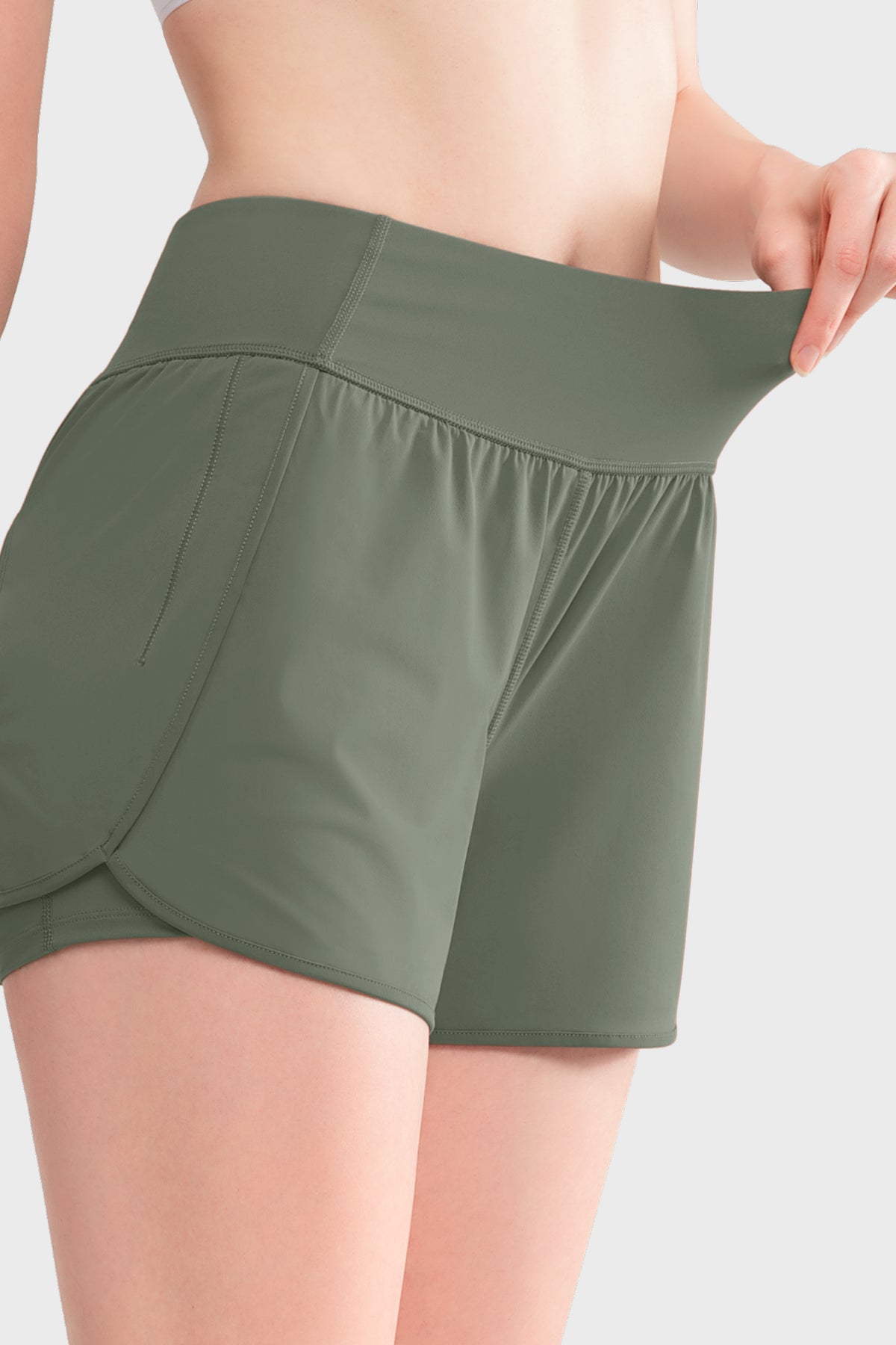 Pantalones cortos de entrenamiento Shift de malla interior de secado rápido con bolsillo de 8,9 cm | Pantalones cortos de running para mujer
