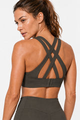 Power Cross Back gepolsterter Lauf-BH | Sport-BH mit starkem Halt für Damen
