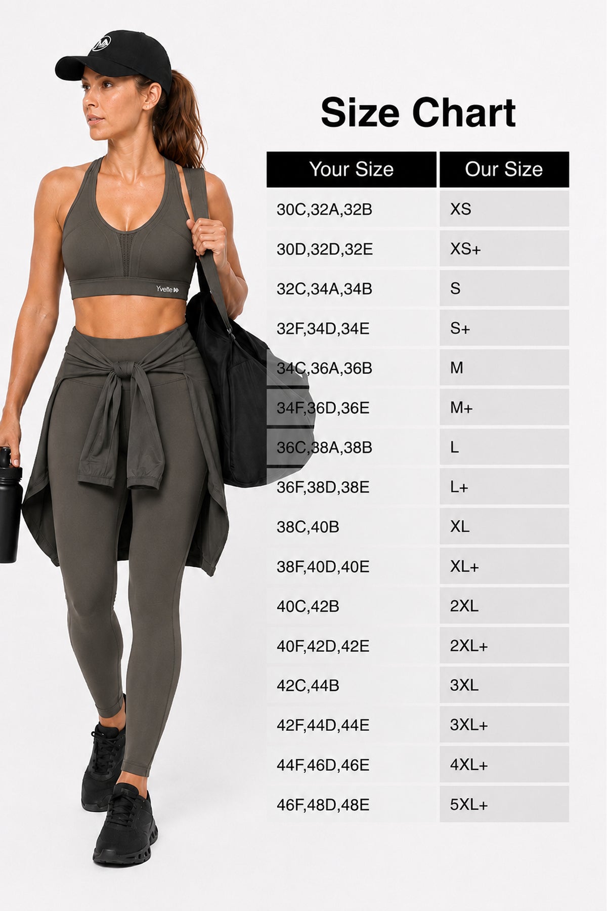 Power Cross Back gepolsterter Lauf-BH | Sport-BH mit starkem Halt für Damen