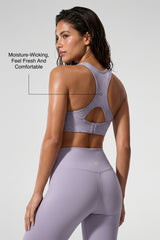 Sculpt™ Racerback Full-Coverage Breathable Sports Bra | High Support with Bounce Control & Mesh for Running, HIIT & Training