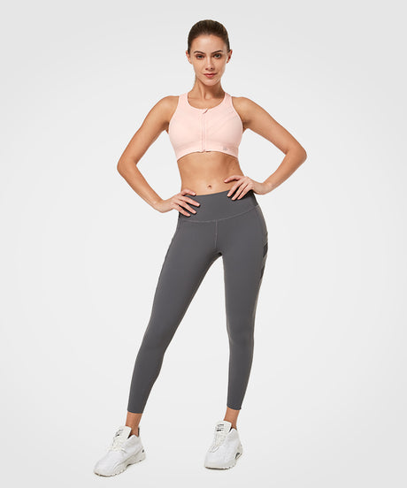 Enfold Zip Mesh gepolsterter Lauf-BH | Damen-Sport-BH mit starker Unterstützung (Übergröße) - image 6