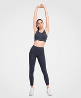 Reggiseno da corsa imbottito perforato con cerniera frontale Echo | Reggiseno sportivo ad alto sostegno da donna