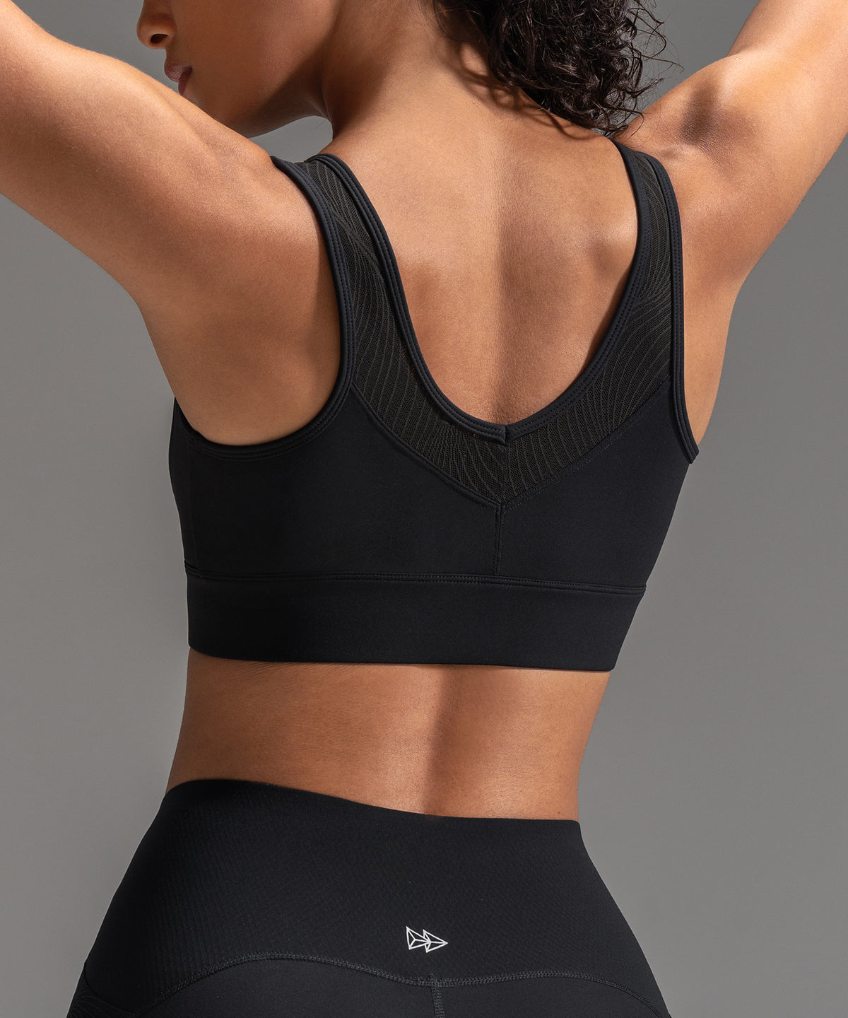 Power Mesh Sweetheart Neck Back Sport-bh | Sport-bh med högt stöd för kvinnor