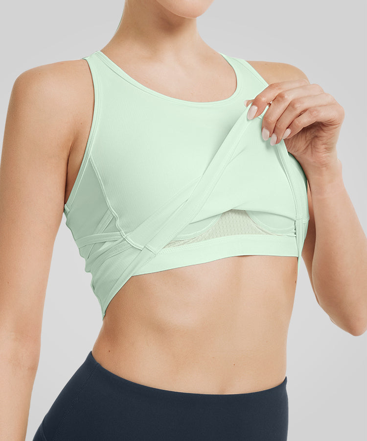 Anywhere™ Seamless Lace-up Design Yoga Bra | Women's Light Support Sports Bra
