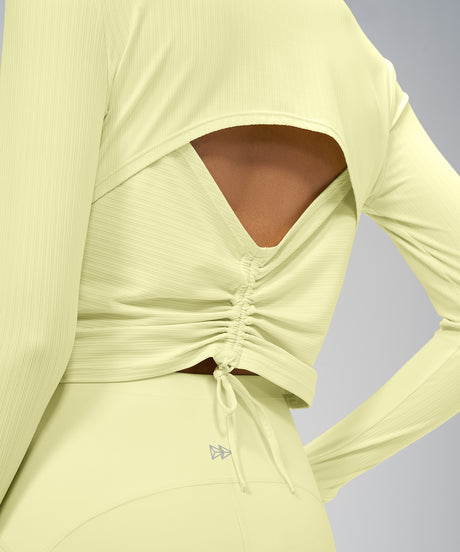 Anywhere™ Lightweight Drawstring Long sleeves Yoga Tee| Women's Sports T-shirt - image 5
