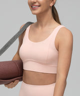Anywhere Side Mesh Doppelträger-Yoga-BH | Leicht stützender Sport-BH für Damen