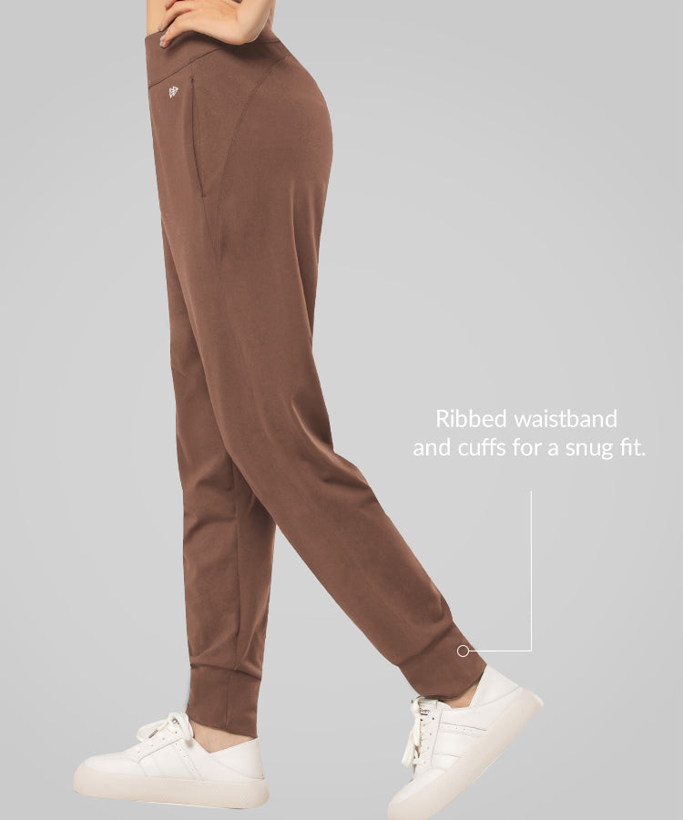 Pantalones deportivos de corte regular con bolsillos laterales | Pantalones deportivos para mujer