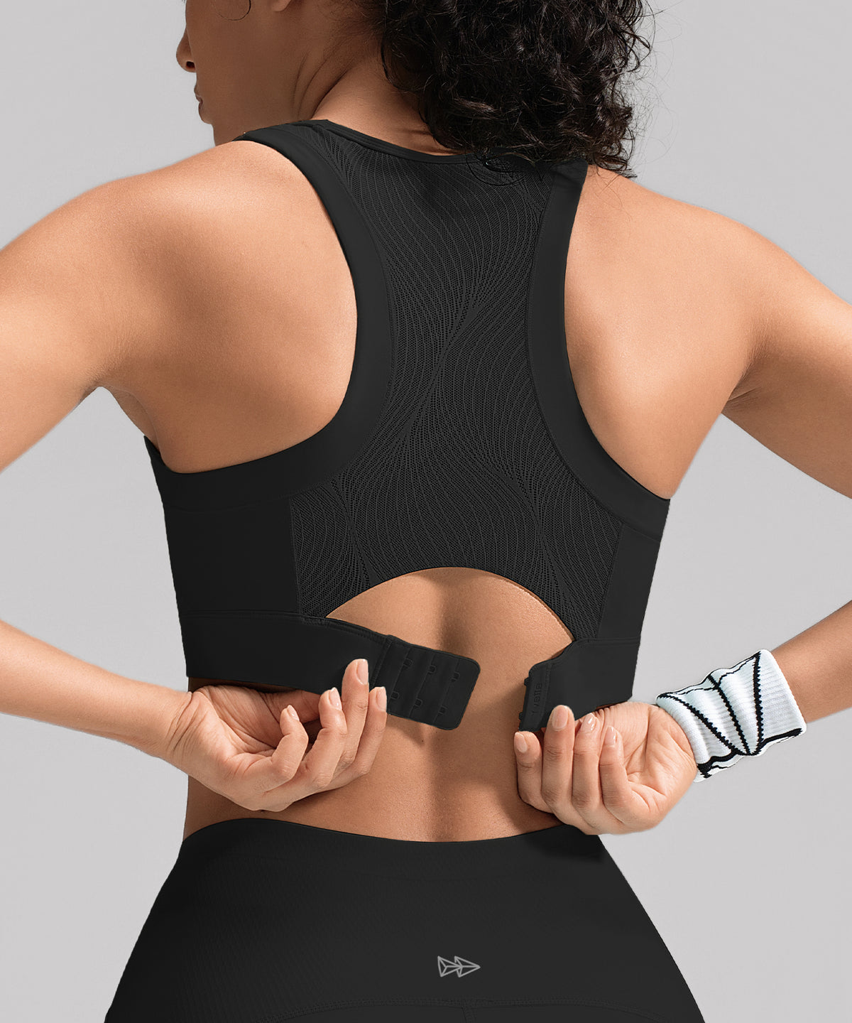 Power Multi-seam Mesh Neckline Löpar-BH | Sport-BH med högt stöd för kvinnor