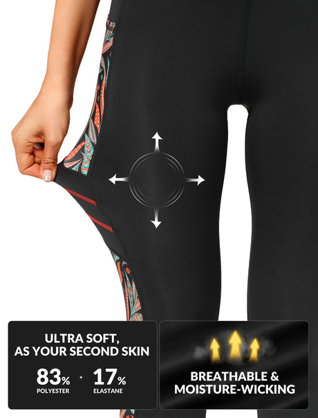 Echo™ High-Waisted Print Running Leggings 26" | Women's High Support Leggings - image 3