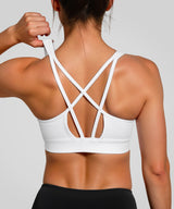 Anywhere Cloud-Soft Yoga-BH mit doppelten Kreuzträgern | Leicht stützender Sport-BH für Damen