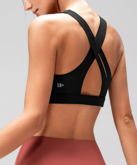 Anywhere™ Crisscross Removable Pads V-Neck Yoga Bra | Women's Light Support Sports Bra - image 5