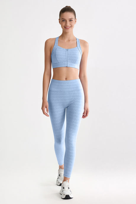 Power™ Jacquard Pattern No Front Seam High-Rise Running Leggings 25inches | Women's High Support Leggings - image 16