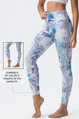 Shift Fukttransporterande, smöriga, mjuka yogaleggings 64 cm 68 cm | Lätta stödleggings för kvinnor