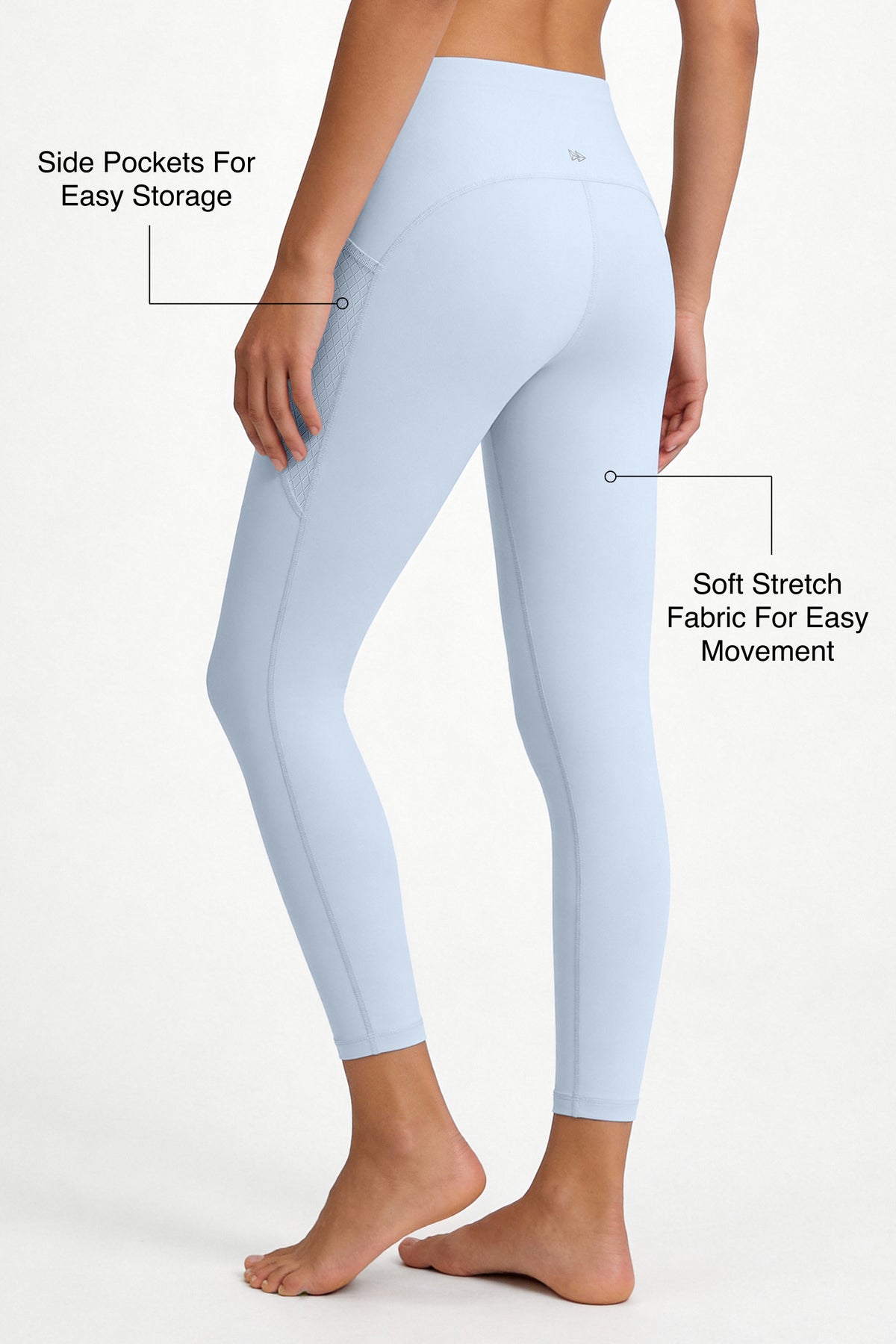Shift™ High-Waisted No Front Seam Pocketed Sports Leggings | Sports Leggings Best For Running, Yoga & HIIT