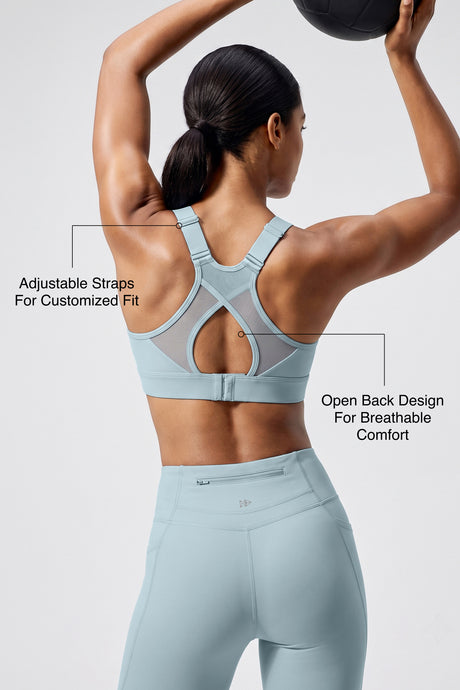 Shift™ Adjustable-Strap Airflow Sports Bra | High Support with Breathable Mesh for Running, HIIT & Training - image 15