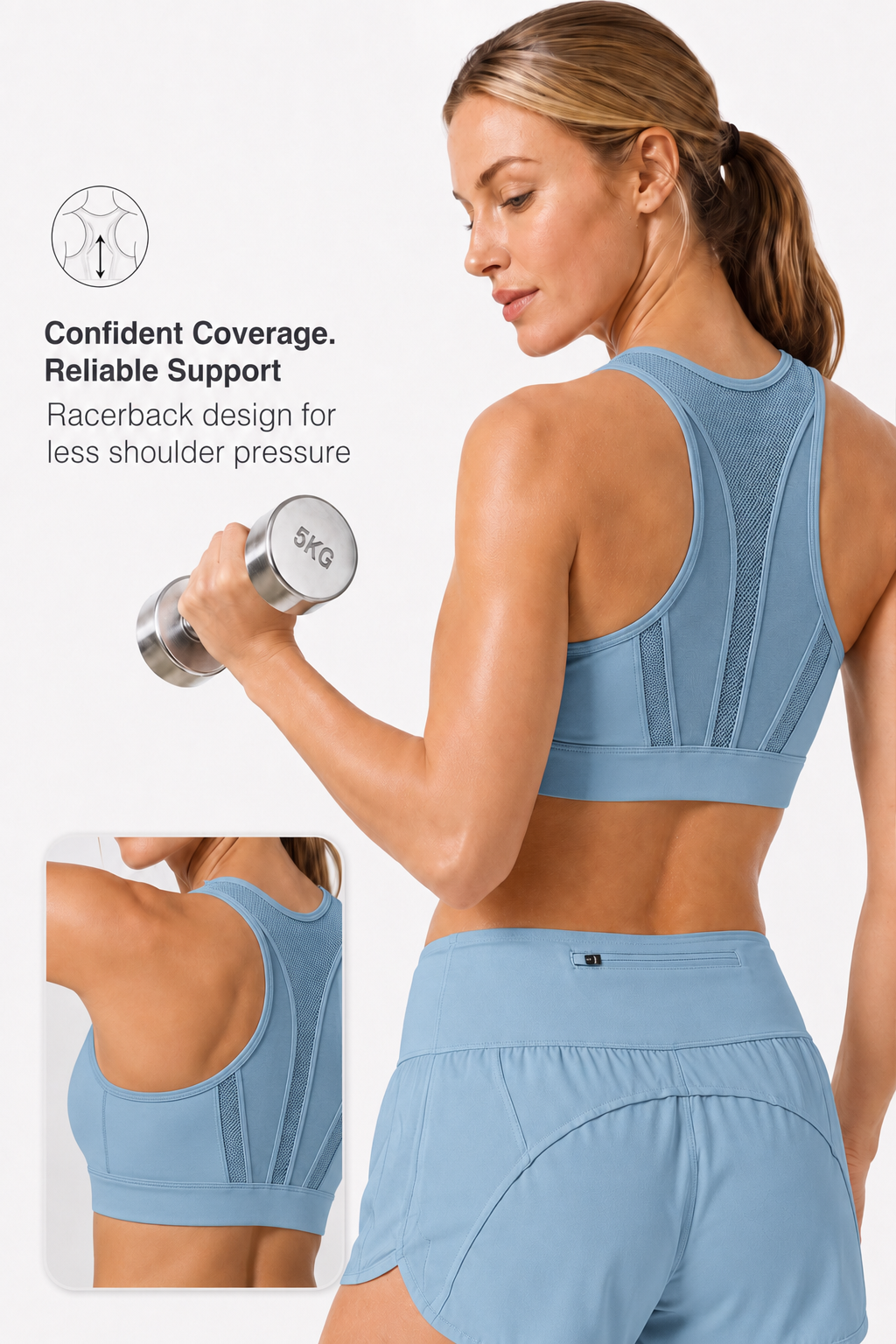 Enfold™ Zip-Front Breathable Racerback High-Support Bra for Larger Busts | Women's High Support Sports Bra
