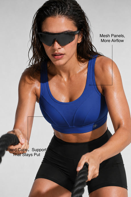 Shift™ Breathable Adjustable Support Padded Bra | Women's Medium Support Sports Bra - image 3