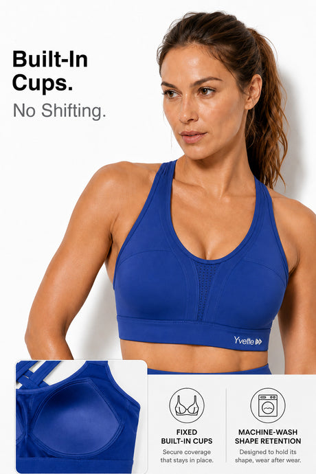Power Cross Back gepolsterter Lauf-BH | Sport-BH mit starkem Halt für Damen - image 2