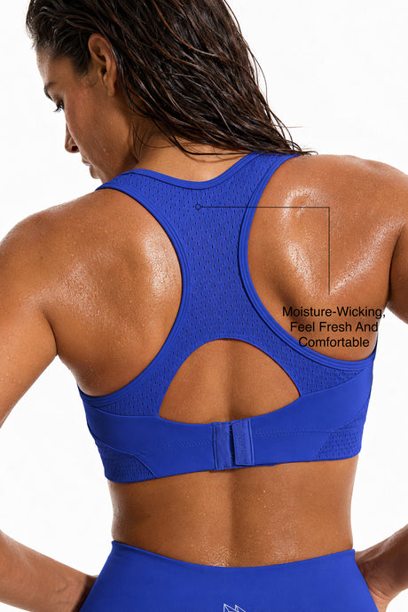 Sculpt™ Racerback Full-Coverage Breathable Sports Bra | High Support with Bounce Control & Mesh for Running, HIIT & Training - image 74