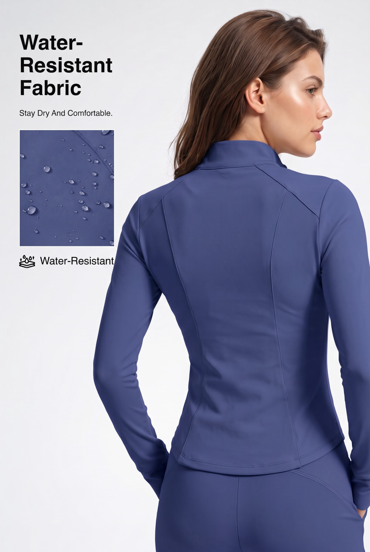 Shift™ Fleece-Lined Thermal Stretch Jacket – Water-Resistant Full-Zip | Women's Sports Jacket