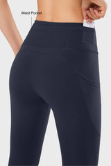 Figurformende Fitness-Leggings mit hoher Taille, 26,5/28 Zoll | Damen-Leggings mit hohem Halt