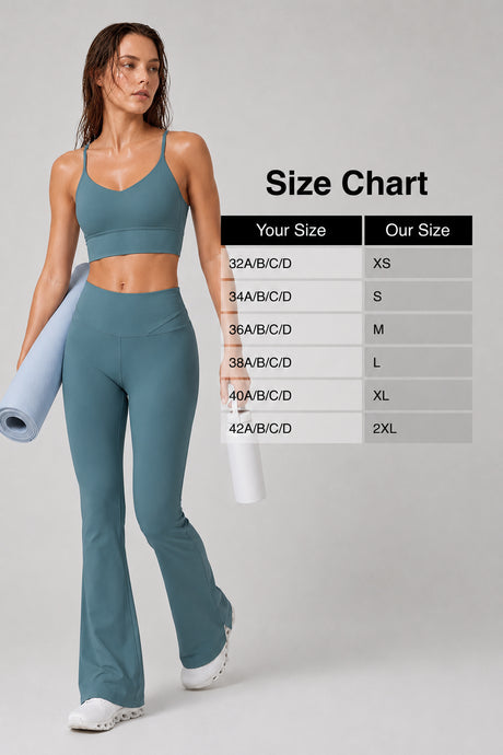 Echo™ V-Neck Ribbed Padded Yoga Bra | Women's Light Support Sports Bra - image 22