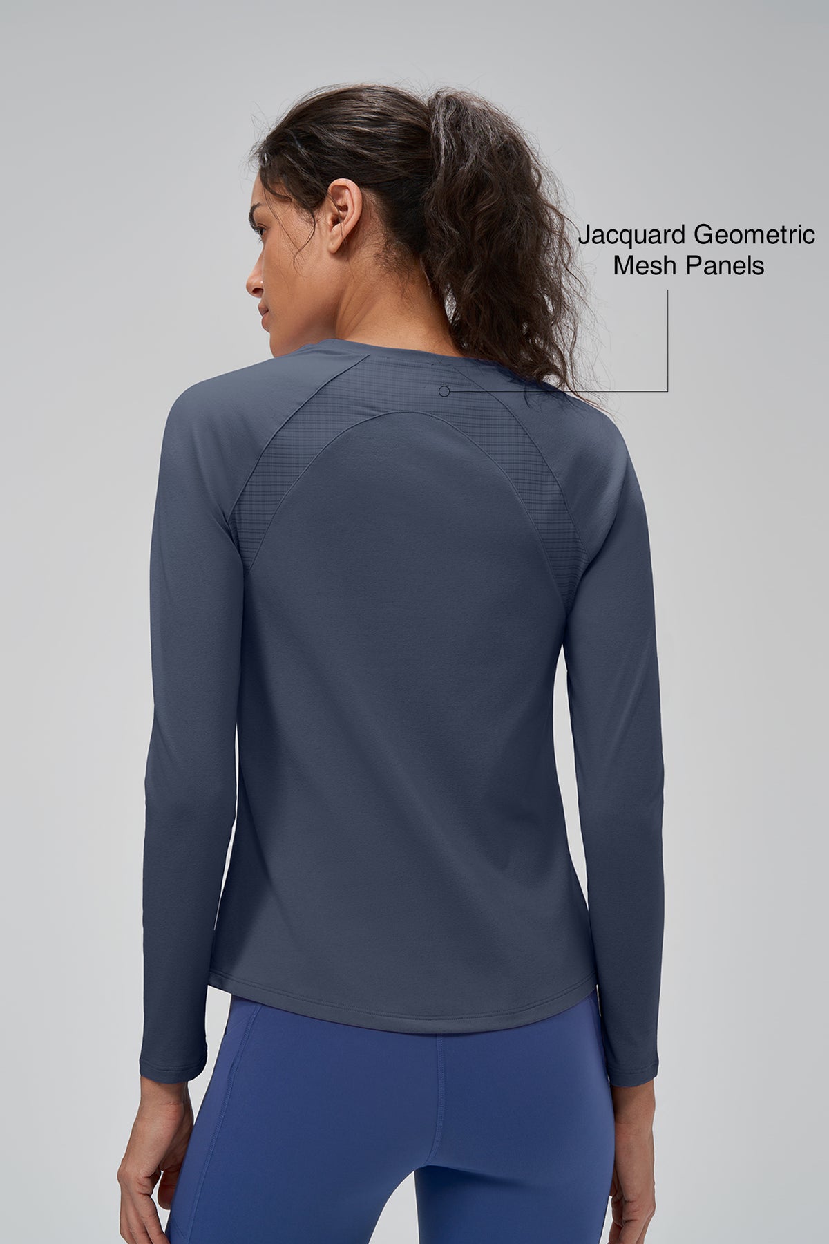 Camiseta de manga larga de malla Anywhere Performance | Camiseta de manga larga para mujer