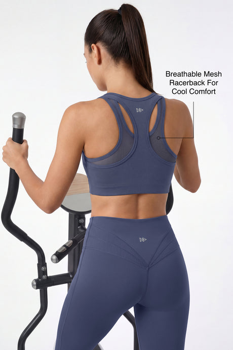 Echo™ Zip-Front Breathable Mesh Full-Coverage Sports Bra | High Support for Running, HIIT & Training - image 2