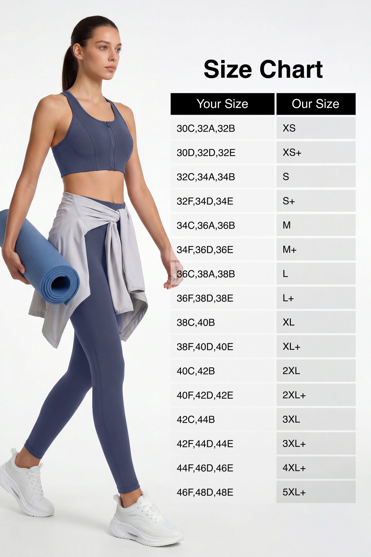 Echo™ Zip-Front Breathable Mesh Full-Coverage Sports Bra | High Support for Running, HIIT & Training