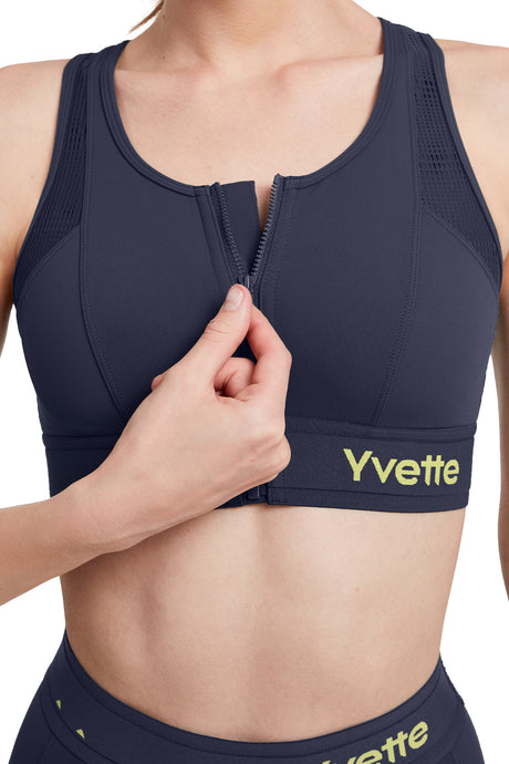 Echo™ Breathable Zip-Front Sustainable High-Support Bra | High-Impact Support Best For Running, HIIT & Training - image 5