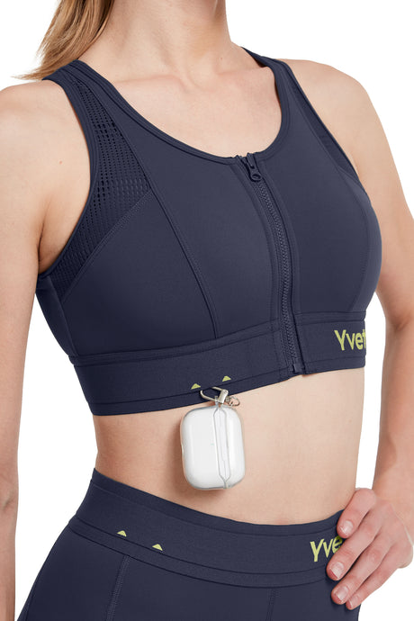 Echo™ Breathable Zip-Front Sustainable High-Support Bra | High-Impact Support Best For Running, HIIT & Training - image 6