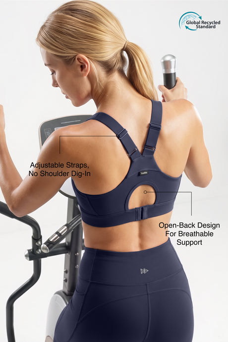 Power™ Adjustable Crisscross Straps With Mesh Sports Bra | High Support  for Running, HIIT & Training - image 15