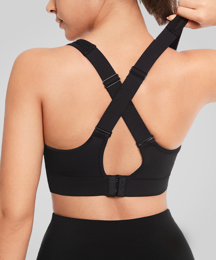 Power™ Breathable Cross Back Padded Running Bra| Women's High Support Sports Bra