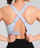 Reggiseno da corsa imbottito traspirante Power Cross Back | Reggiseno sportivo ad alto sostegno da donna