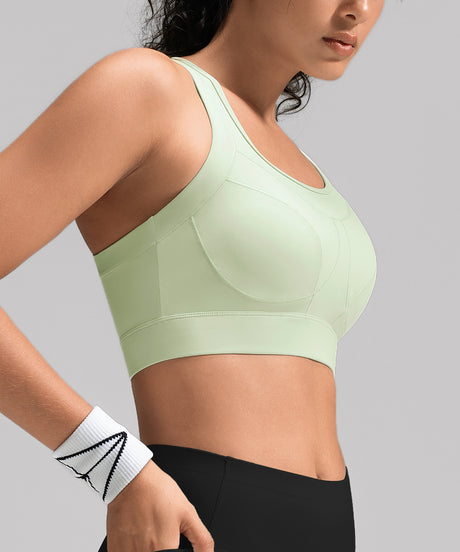 Power™ Multi-seam Mesh Neckline Running Bra | Women's High Support Sports Bra - image 6