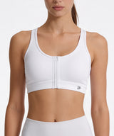 Shift™ Front Zip Sewn-in Pads Racerback Running Bra | Women's High Support Sports Bra