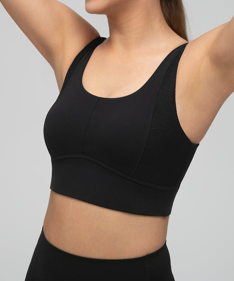 Anywhere™ Side Mesh Double Strap Yoga Bra| Women's Light Support Sports Bra - image 6