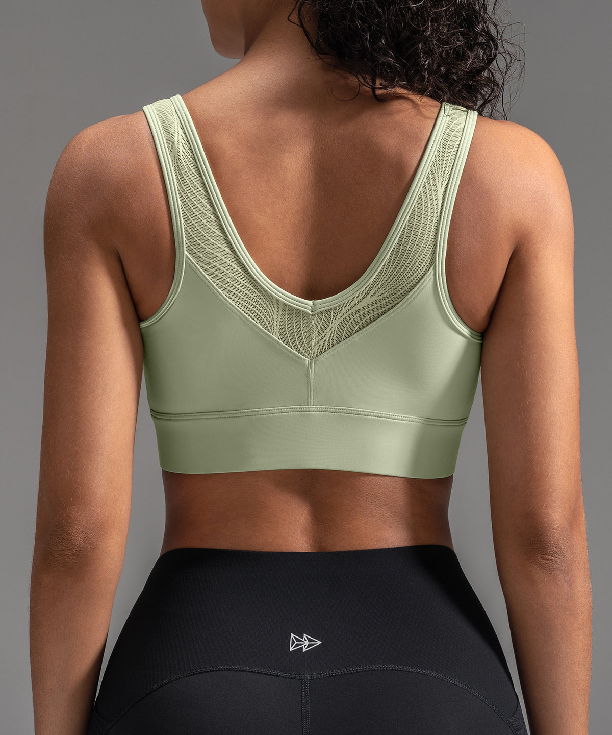 Power Mesh Sweetheart Neck Back Sport-bh | Sport-bh med högt stöd för kvinnor