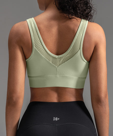 Power™ Mesh Sweetheart Neck Back Sports Bra| Women's High Support Sports Bra - image 6