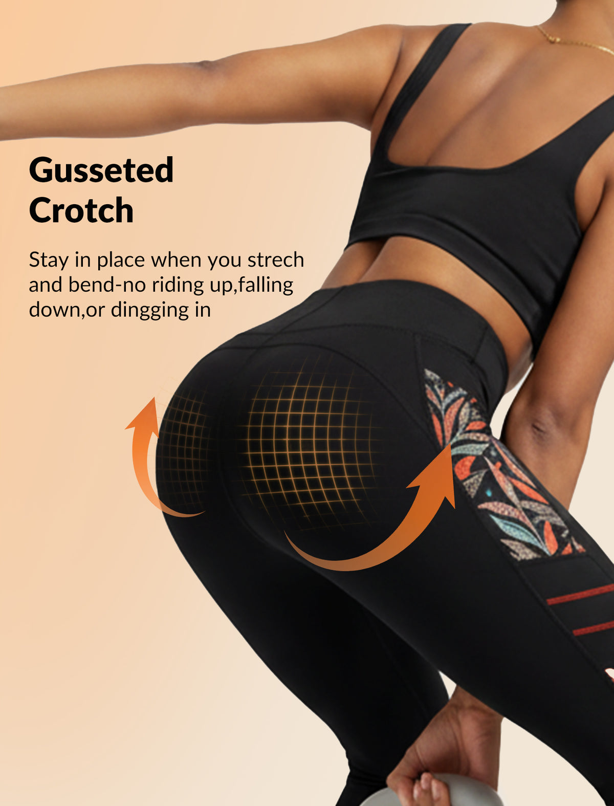 Echo™ High-Waisted Print Running Leggings 26" | Women's High Support Leggings