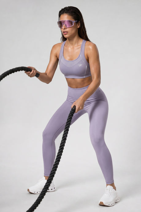 Sculpt™ Racerback Full-Coverage Breathable Sports Bra | High Support with Bounce Control & Mesh for Running, HIIT & Training - image 5