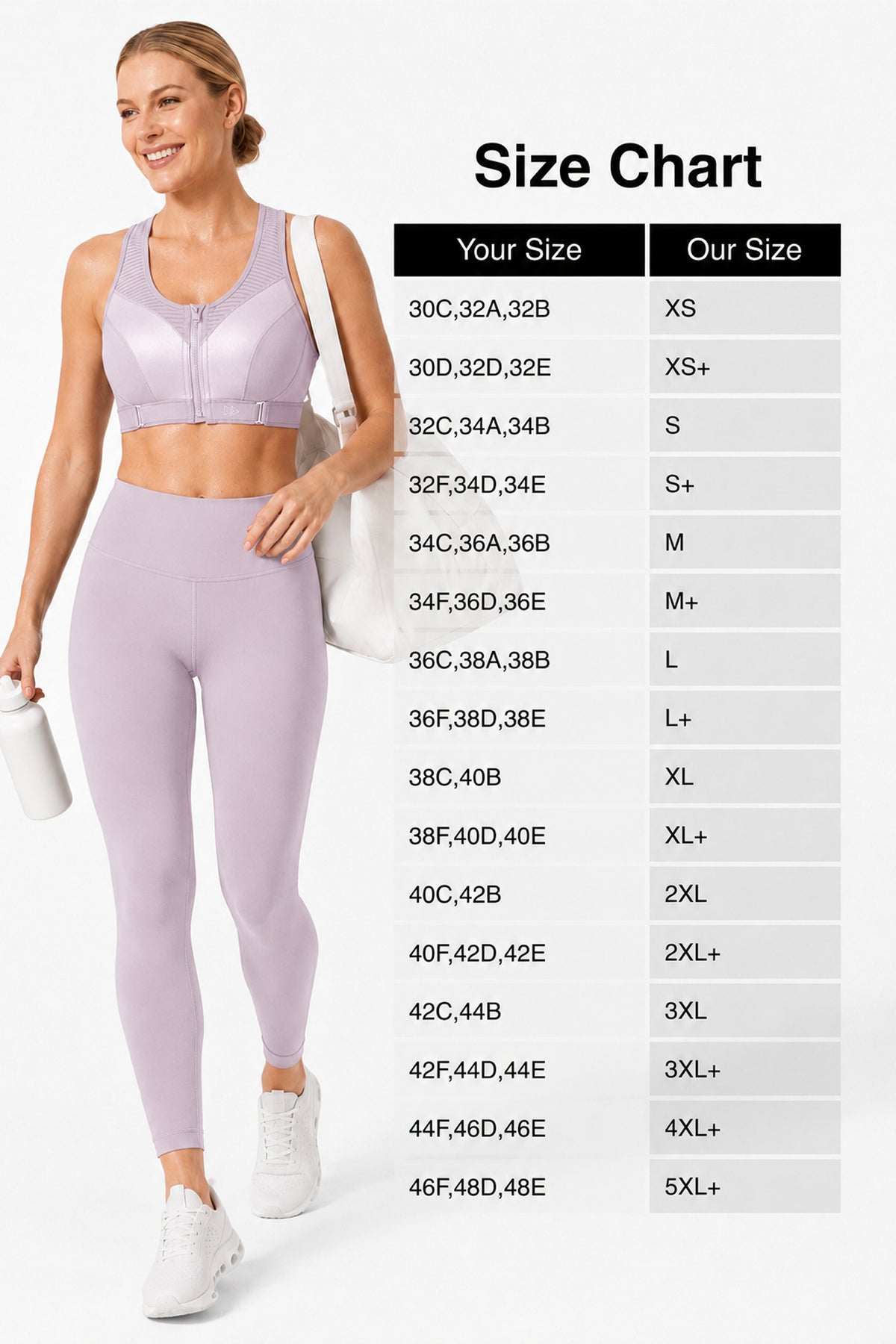 Reggiseno da corsa imbottito regolabile Power | Reggiseno sportivo ad alto sostegno da donna