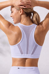 Enfold Zip Mesh gepolsterter Lauf-BH | Damen-Sport-BH mit starkem Halt